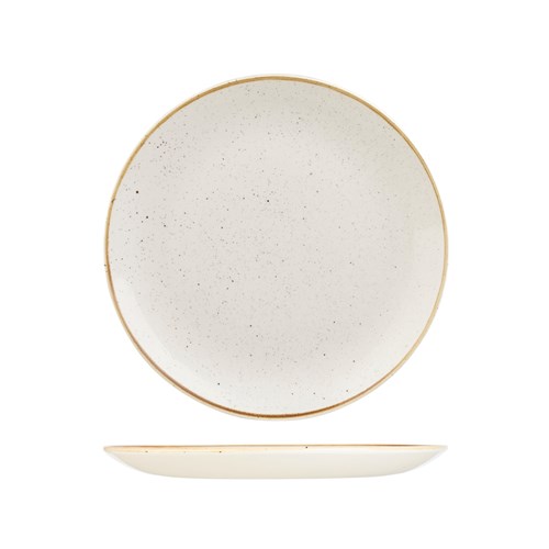 1076396 - Stonecast Coupe Plate 260Mm Barley Wht